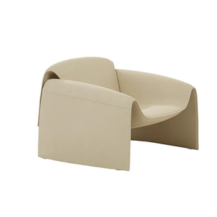 意式极简Poliform螃蟹椅经典设计师椅弧形单人沙发休闲椅网红椅子