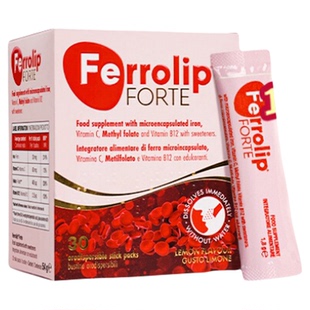 FERROLIP意之宝红皇后PLUS育血粉补铁剂升级版活性叶酸1.8g/30条