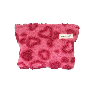 秋冬甜美爱心化妆包大小号手拿便携洗漱包收纳包内胆包大容量包包