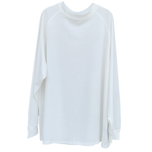 简约纯色宽松大码插肩长袖叠穿白t恤女中长款棉质上衣打底衫加绒