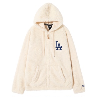 NewEra纽亦华MLB秋冬男女摇粒绒加厚保暖连帽抓绒衣外套13338645