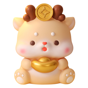 小鹿存钱罐摆件2026新款只进不出儿童男孩女成人款大容量储钱蓄罐