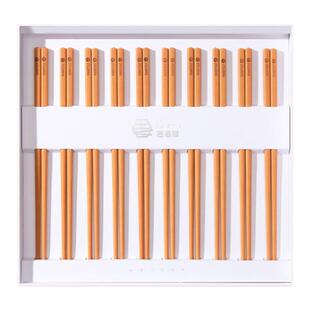 吉洛雅家用高档实木质耐高温抗菌耐高温无漆无蜡一人一筷家庭筷子