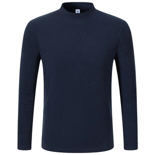 Mind Bridge女士半高领双面德绒打底简约上衣2026年春纯色长袖T恤