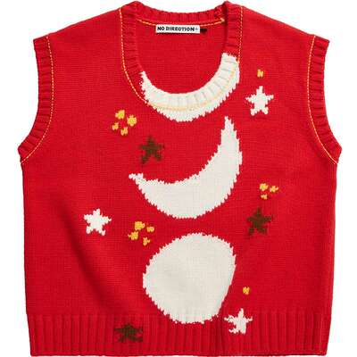 星月系列羊毛嵌花背心