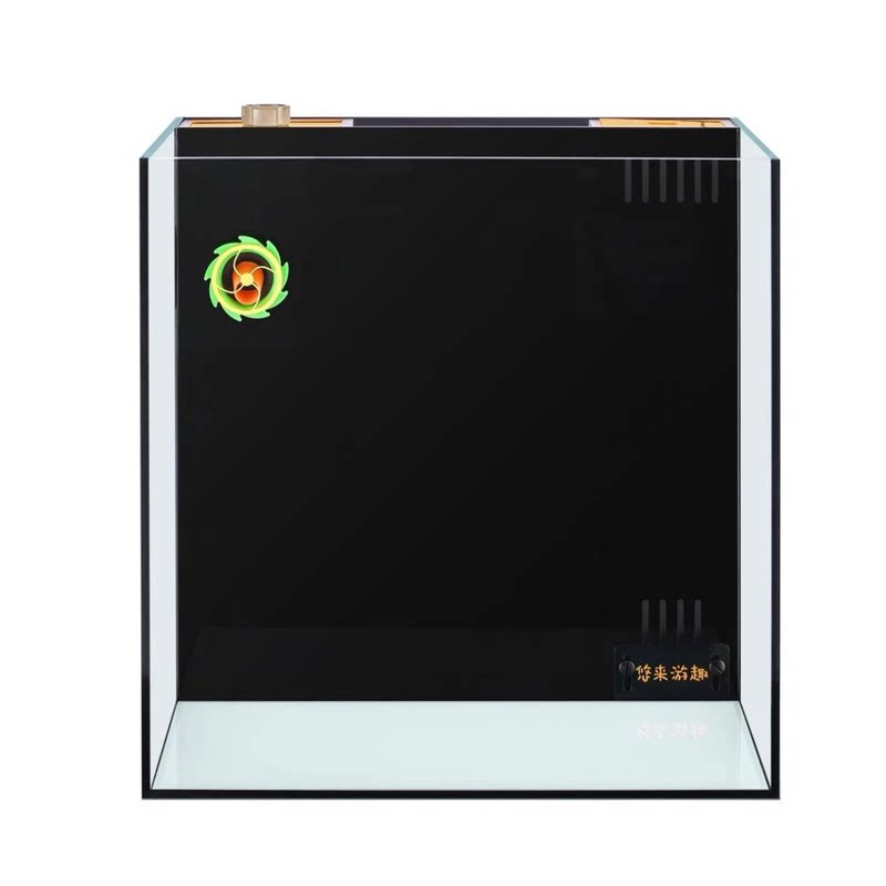 悠来游趣珊瑚缸淡海水通用水族箱桌面海缸背滤缸五线金晶超白玻璃