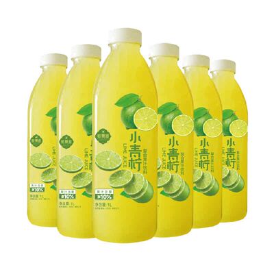 熙景源网红小青柠汁1L*6瓶