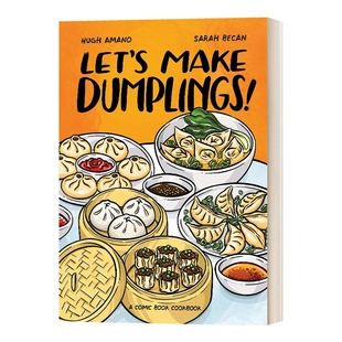 英文原版 Let's Make Dumplings! 一起做饺子 中华料理烹饪美食彩图漫画指南 唐人街经典菜色菜谱 厨艺入门 英文版 进口英语原版书