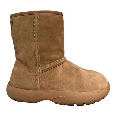 羊毛磨砂牛皮中筒短靴雪地靴