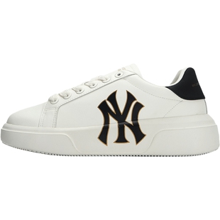 MLB官方男女鞋麦昆板鞋秋季新款厚底时尚NY小白运动鞋休闲鞋SXXA1