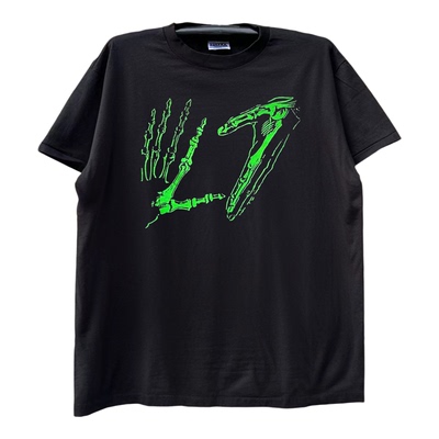 L7 朋克摇滚乐队小众设计感痞帅重机车风vintage古着短袖T恤