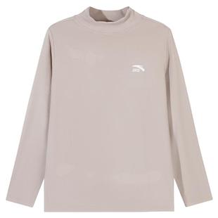 安踏儿童打底衫男女童2026新款德绒保暖校服内搭半高领长袖居家服