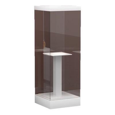 瓷器古玩展示柜旋转展台超白玻璃展柜定制