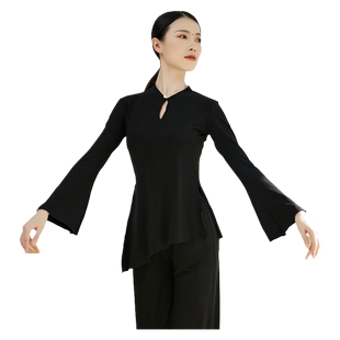 2025秋冬喇叭袖舞蹈练功服套装古典舞身韵服女中国风民族舞形体服