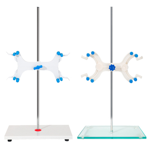 实验室铁架台滴定台蝴蝶夹烧杯夹十字夹烧瓶夹**夹铁三环三脚架