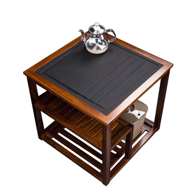 火烧石茶几功夫茶桌椅组合花梨木实木茶台家用烧水小号茶艺桌阳台