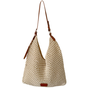 编织镂空包女2025新款夏季海边度假旅游托特包沙滩包单肩斜挎包