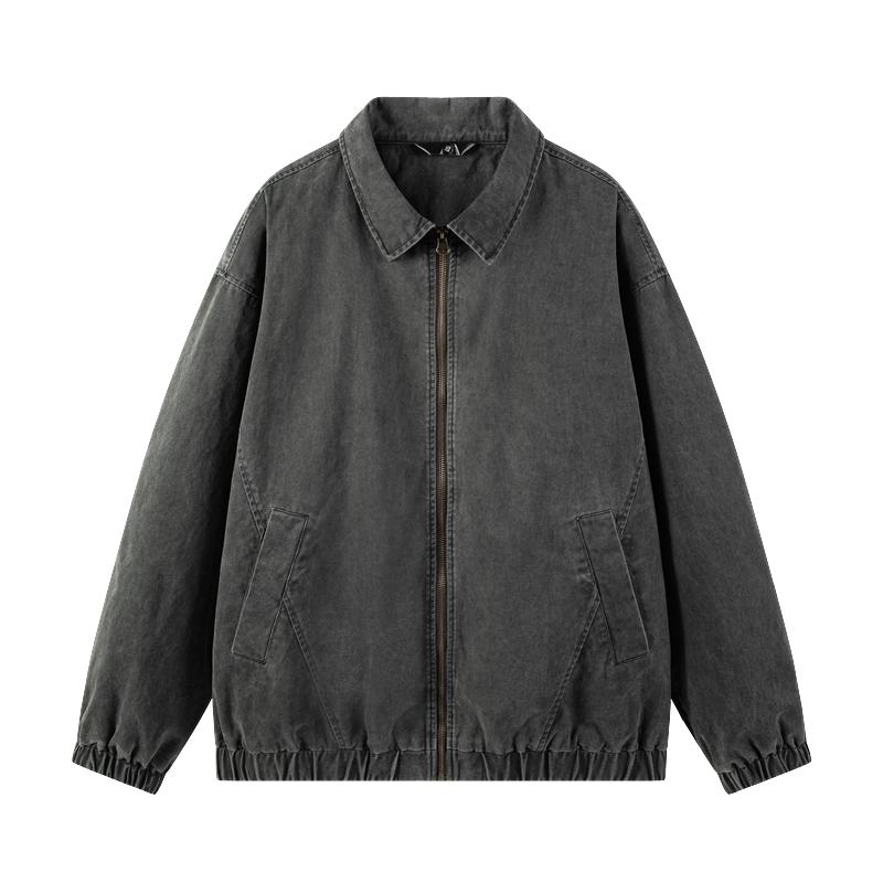【新品】纯棉翻领外套男春秋夹克