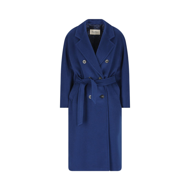 Max Mara 女士蓝色101801 madame羊毛羊绒大衣 26早春 意大利代购