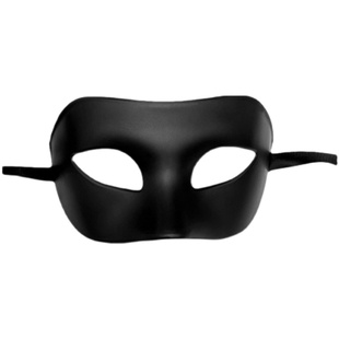 万圣节面具嘻哈半脸男士黑色古风面罩成人化妆舞会帅气假面具男酷