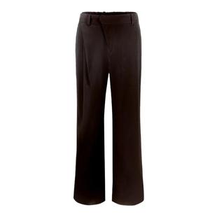 「alone」“夜谧折镜”3D立体斜门襟斜褶宽松直筒西裤cleanfit