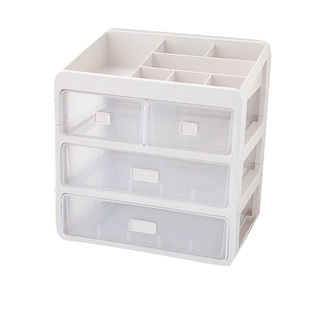 桌面收纳盒化妆品整理桌上梳妆台置物架抽屉式盒子杂物学生宿舍用