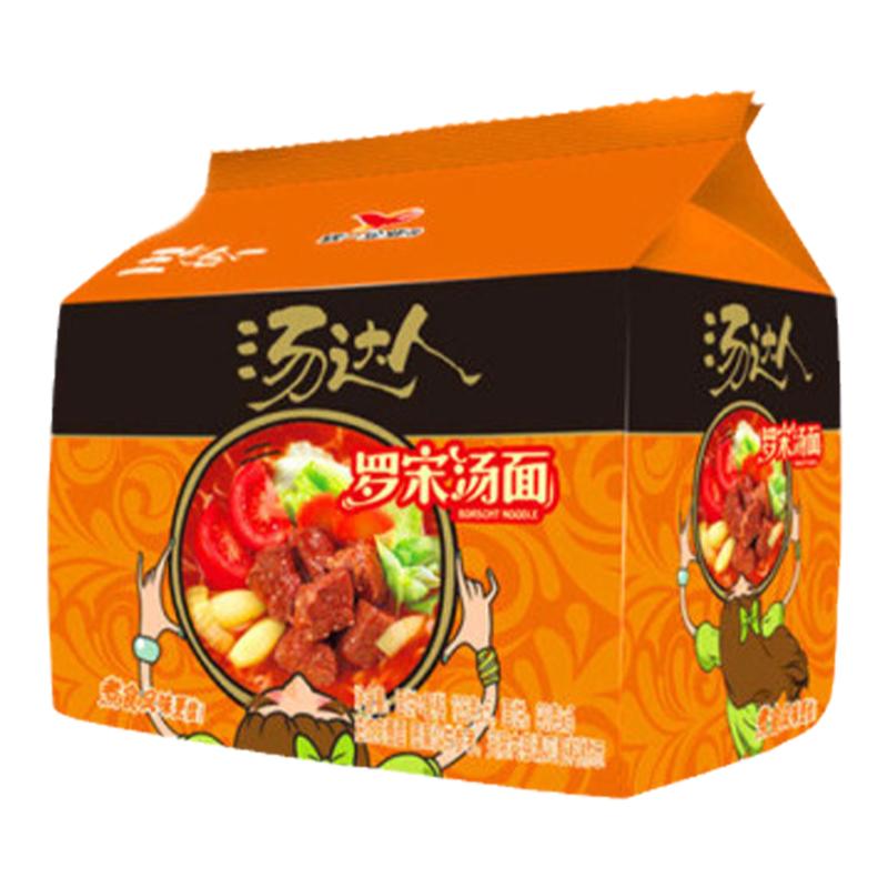 统一酸辣豚骨5连包速食方便面