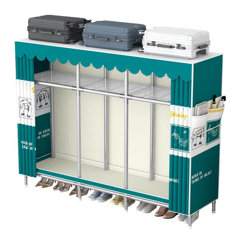 衣柜卧室2013爆款家用新款布衣柜加厚加粗全钢架简易组装衣橱金属