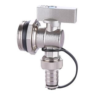 地暖分水器放水阀地热大流量暖气片排气阀门1寸排污角阀放气神器