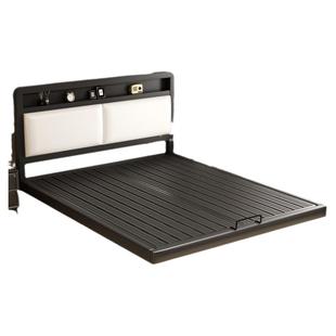 悬浮床钢架铁艺床架子排骨架软包置物榻榻米悬空床家用主卧双人床