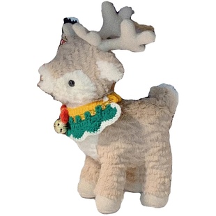 唐布利牧羊犬安睡套装西高地狗帽子黑白斑点狗蓝色背带裤驯鹿围脖