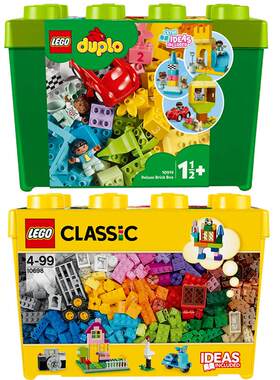 自营乐高LEGO豪华缤纷桶