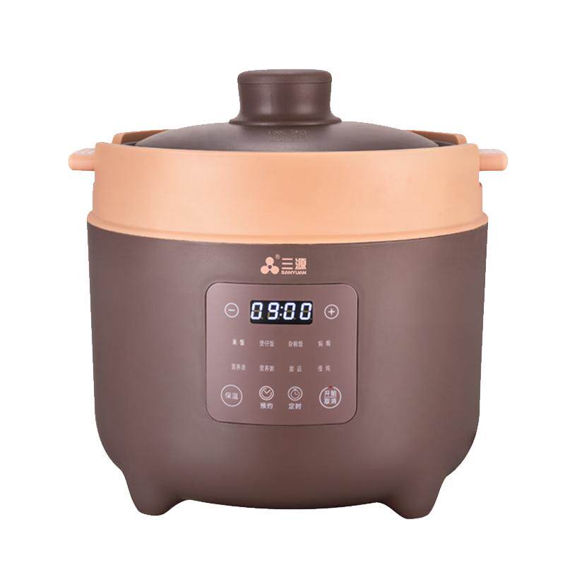 三源4L无涂层紫砂内胆电饭煲