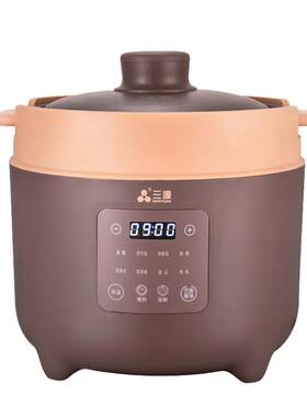 三源4L无涂层紫砂内胆电饭煲