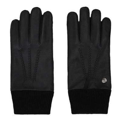 冬季皮手套ELLE皮革男士