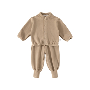 儿童套装男童运动服2026新款女童摇粒绒卫衣春秋款宝宝春装家居服