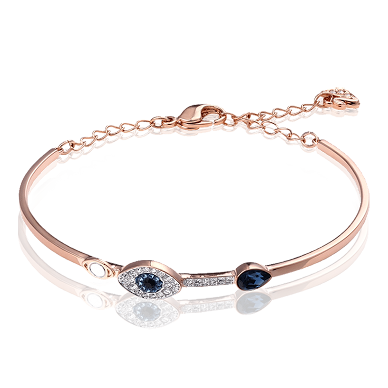 【自营】Swarovski施华洛世奇恶魔之眼女士手链水晶手镯手饰礼物