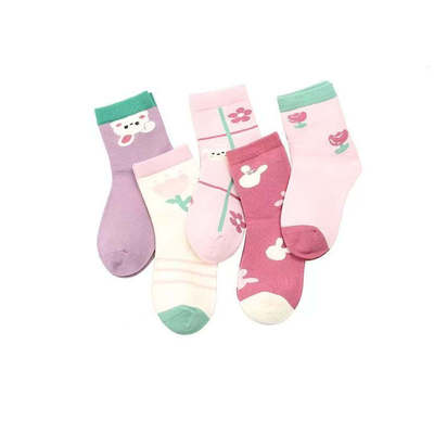 中筒儿童袜子六指鼠秋冬女童男童