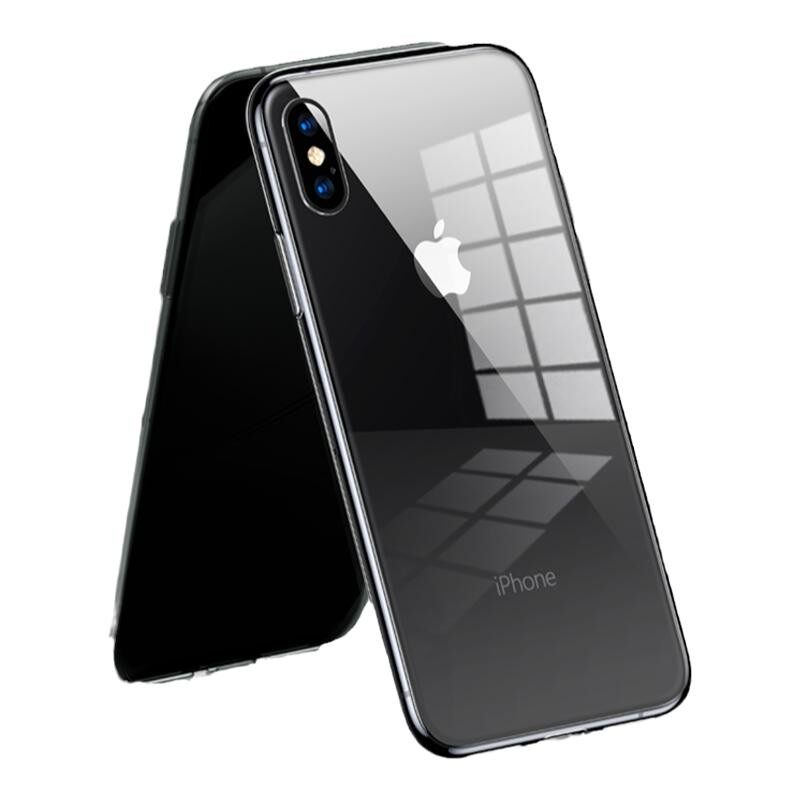 【急速发货】适用苹果X手机壳超薄透明玻璃iPhoneXsMax全包Xmax防摔XR保护套mas潮牌网红10新款ipone