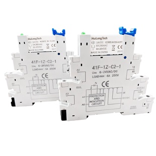 徽龙41F-1Z-C2-1薄片型继电器底座RSL1AB4BD超薄型继电器DC24V