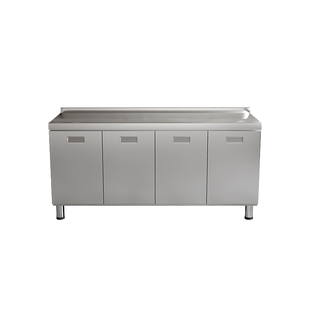 304不锈钢橱柜厨房灶台一体成型整体加厚洗菜盆组合柜储物柜定制