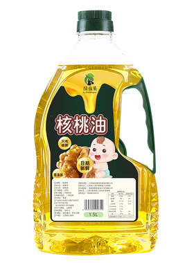 纯核桃油官方旗舰店食用油一级冷榨山核桃油儿童辅食学生家用烹饪