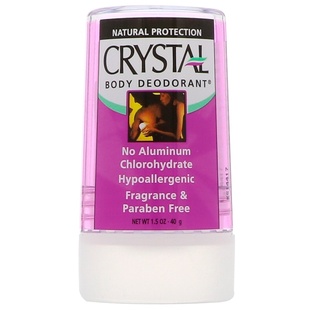 现货美国原装CRYSTAL天然矿物无铝香体水晶石去味止汗棒40g旅行装