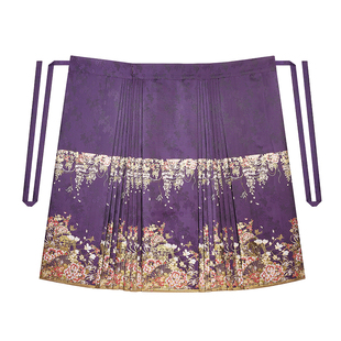 春色阑织造司原创明制汉服立领绣花上衣仿妆花织金马面裙2025新款