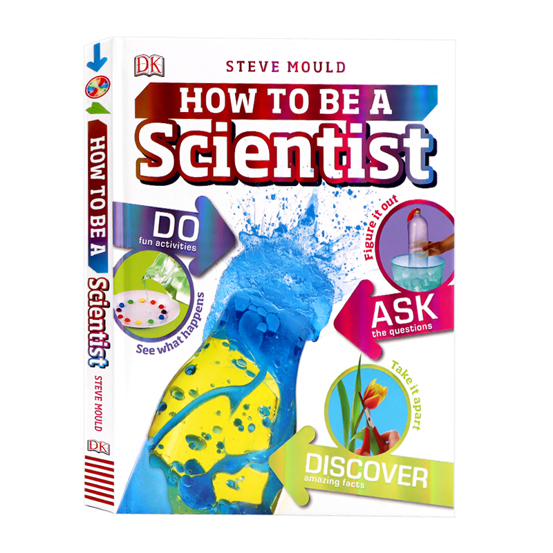 DK出版 职业技能小百科系列 科学家 How to Be a Scientist 小学生课外阅读趣味科普百科 儿童英语早教启蒙绘本 精装大开本彩图