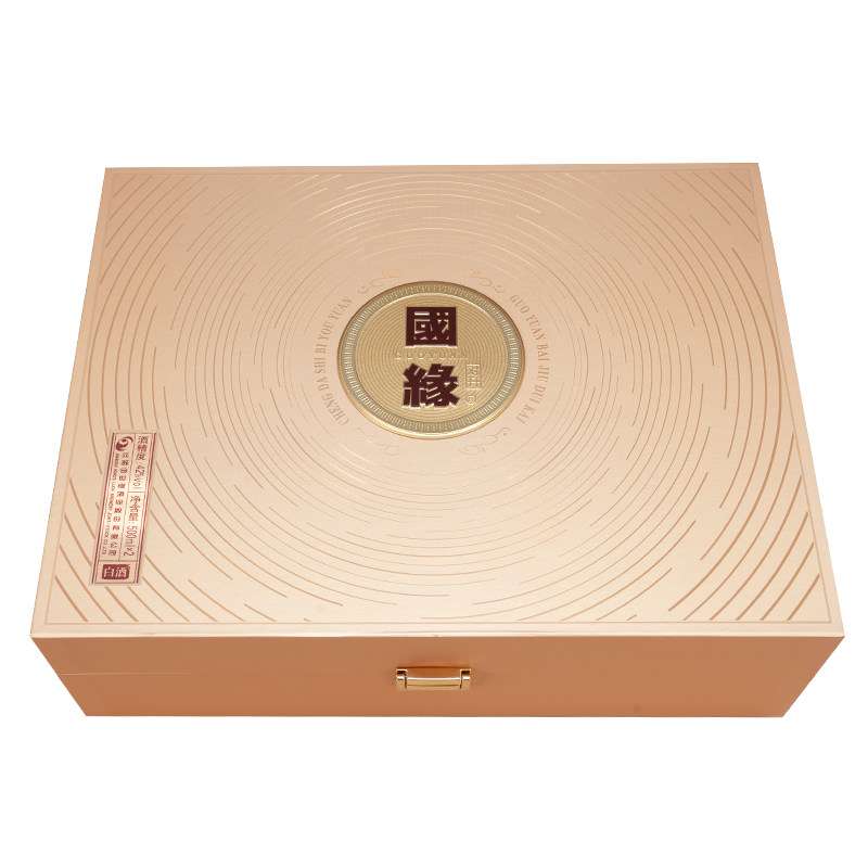 今世缘国缘对开礼盒装42度白酒500ml*2瓶浓香酒商务长辈送礼宴请