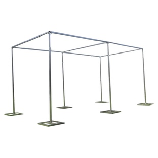 白事灵堂布置简易四角亭方亭长廊架子婚礼可伸缩圆管布置装饰道具