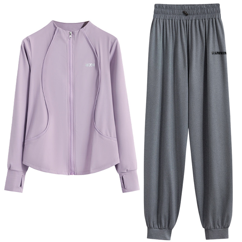 秋冬健身服房2024新款跑步速干跑步瑜伽服运动服套装女加大码胖mm