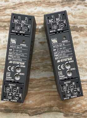 议价原装进口日本M-SYSTEM直流输入转换器M5VS-6A-R 24VDC 4-20mA