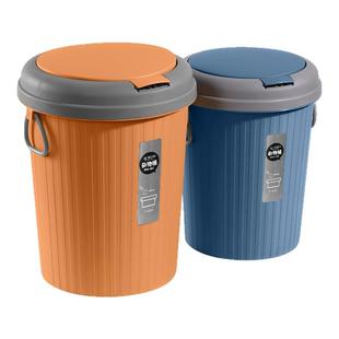 家用客厅卧室厨房卫生间带盖垃圾桶创意欧式有盖垃圾筒大号可爱桶